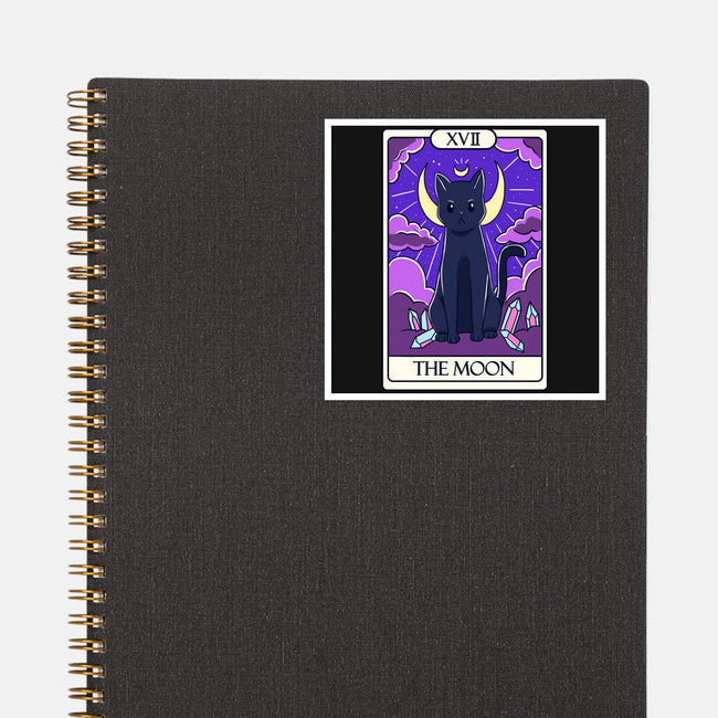 Moon Cat Tarot-none glossy sticker-Conjura Geek
