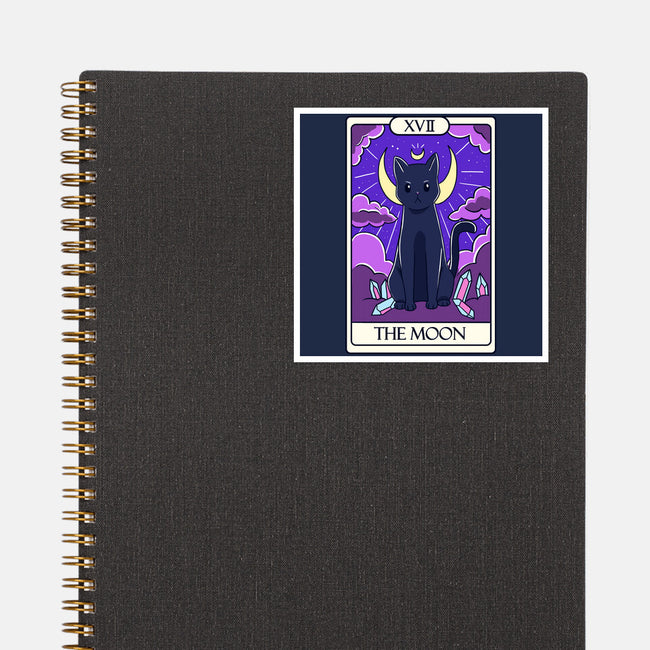 Moon Cat Tarot-none glossy sticker-Conjura Geek