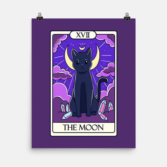 Moon Cat Tarot-none matte poster-Conjura Geek