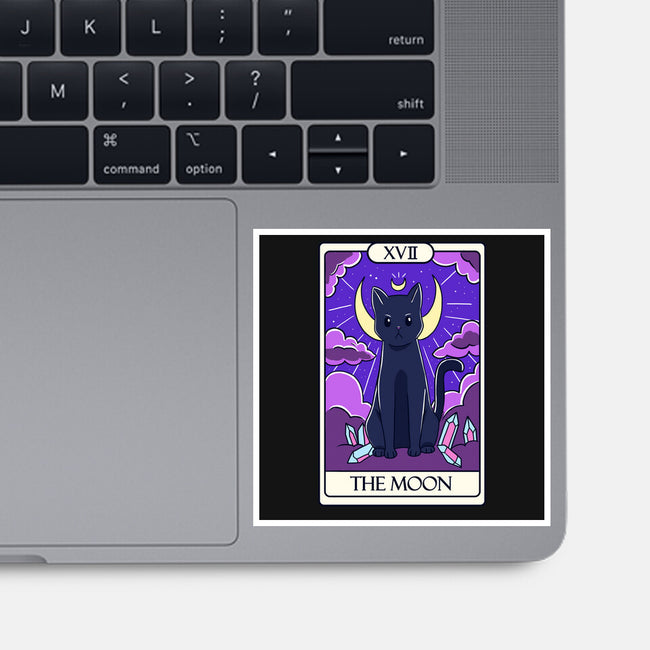 Moon Cat Tarot-none glossy sticker-Conjura Geek
