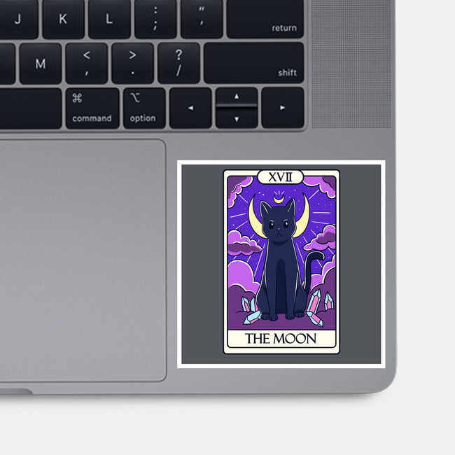 Moon Cat Tarot-none glossy sticker-Conjura Geek