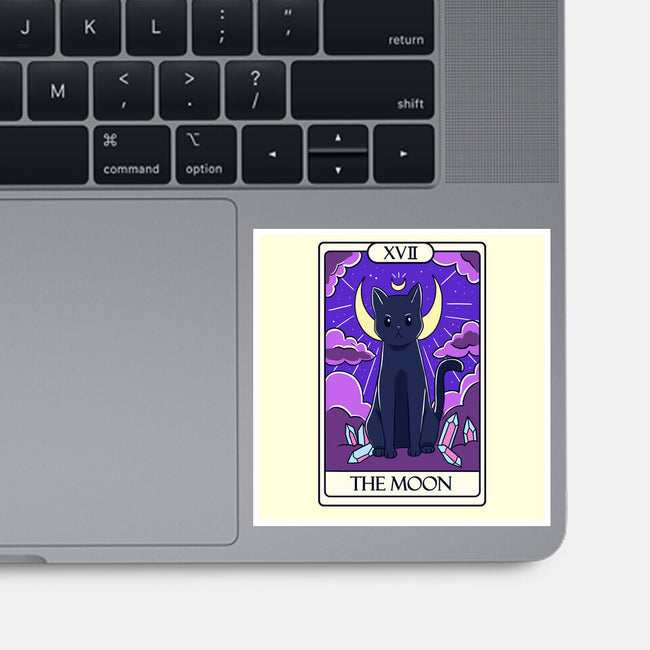 Moon Cat Tarot-none glossy sticker-Conjura Geek
