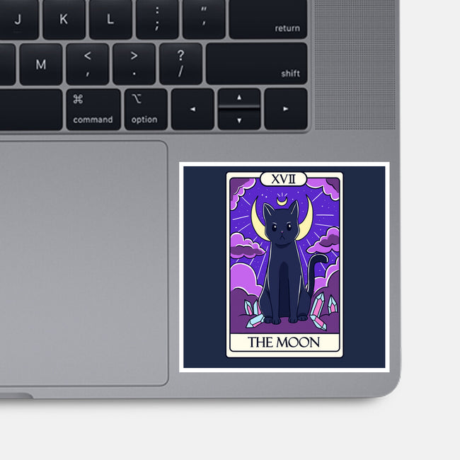 Moon Cat Tarot-none glossy sticker-Conjura Geek