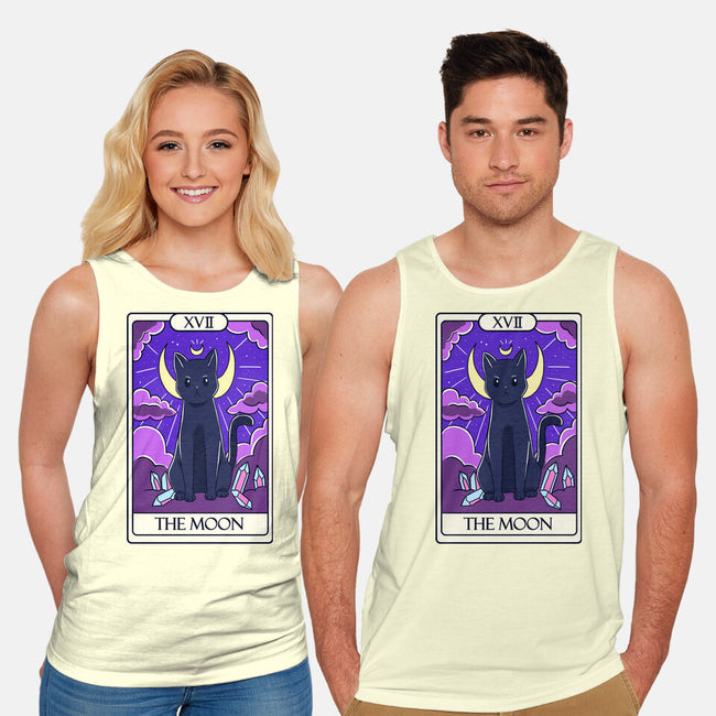 Moon Cat Tarot-unisex basic tank-Conjura Geek