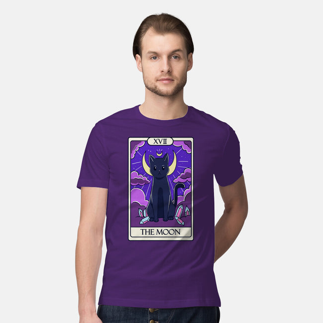 Moon Cat Tarot-mens premium tee-Conjura Geek