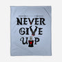 Knights Never Give Up-none fleece blanket-Boggs Nicolas