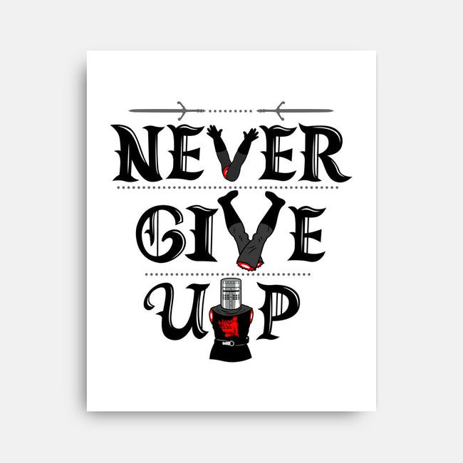 Knights Never Give Up-none stretched canvas-Boggs Nicolas
