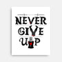 Knights Never Give Up-none stretched canvas-Boggs Nicolas