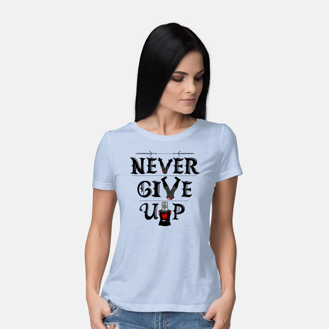 Knights Never Give Up-womens basic tee-Boggs Nicolas