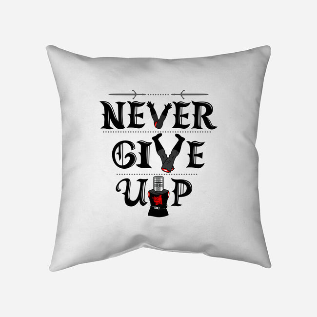 Knights Never Give Up-none removable cover w insert throw pillow-Boggs Nicolas