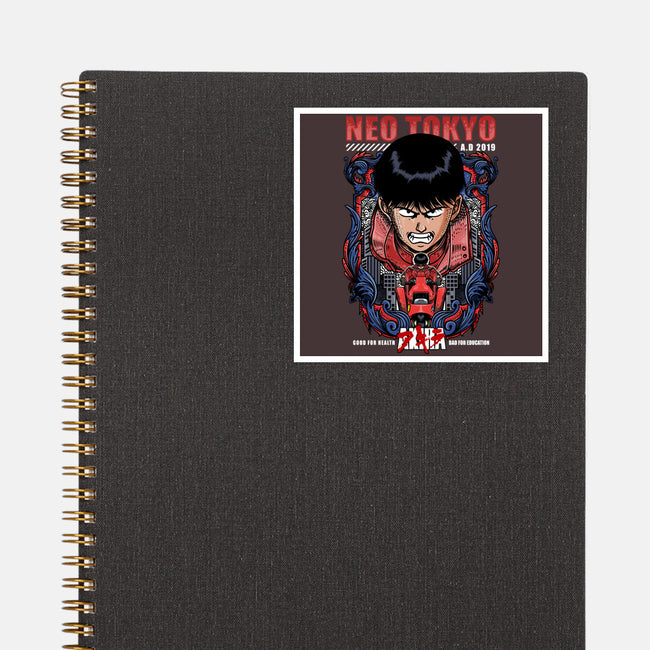 Vintage Kaneda-none glossy sticker-Verydude Shirt