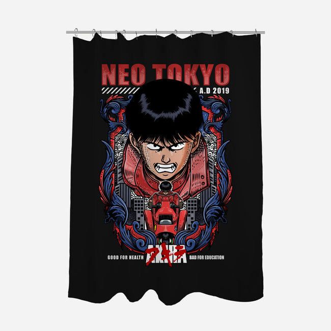 Vintage Kaneda-none polyester shower curtain-Verydude Shirt