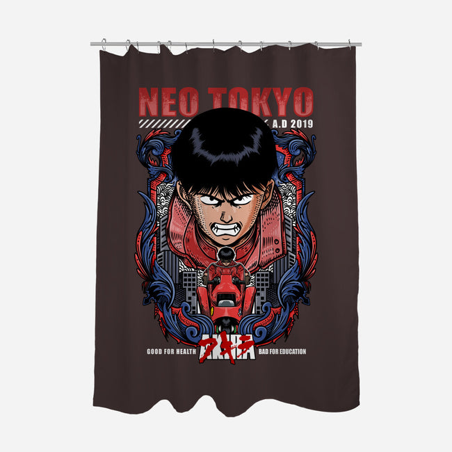 Vintage Kaneda-none polyester shower curtain-Verydude Shirt