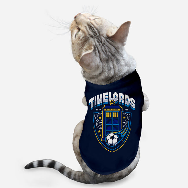 Timelords Football Team-cat basic pet tank-Logozaste