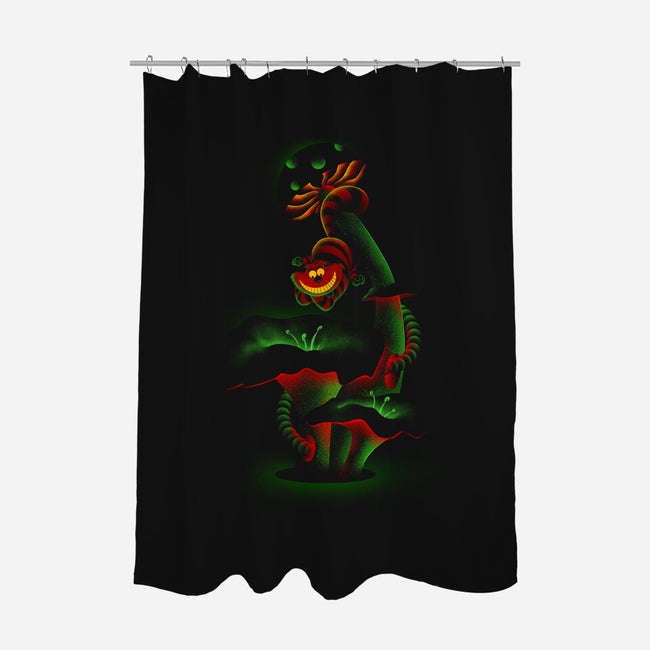 Under The Mushroom-none polyester shower curtain-erion_designs