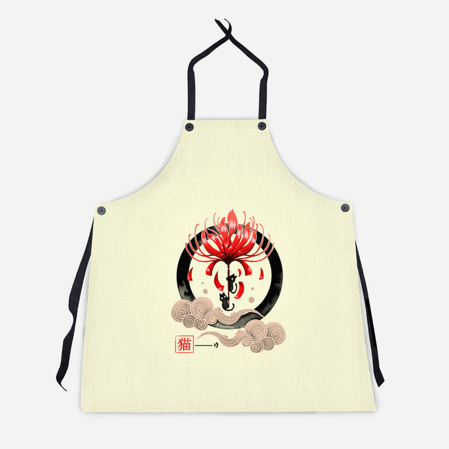 Neko Flower-unisex kitchen apron-Vallina84
