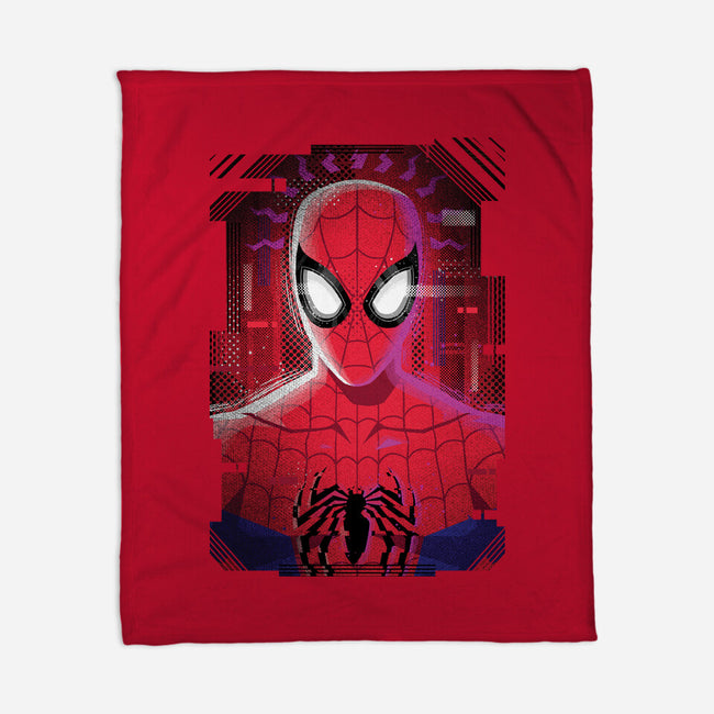 Spider Glitch-none fleece blanket-danielmorris1993