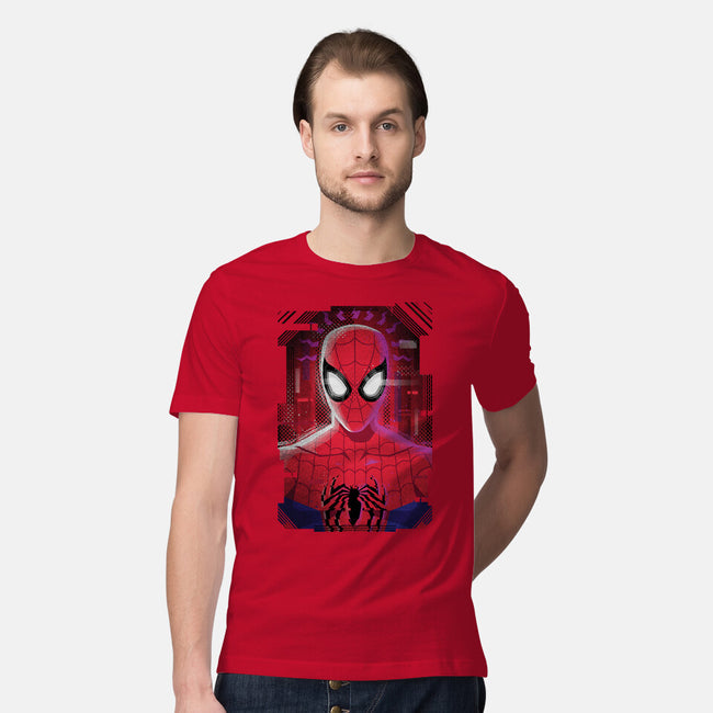 Spider Glitch-mens premium tee-danielmorris1993