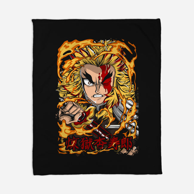 Fury Of Rengoku-none fleece blanket-Diego Oliver