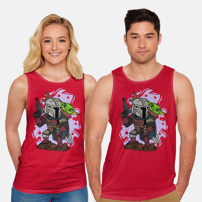 Mando And The Baby-unisex basic tank-ElMattew