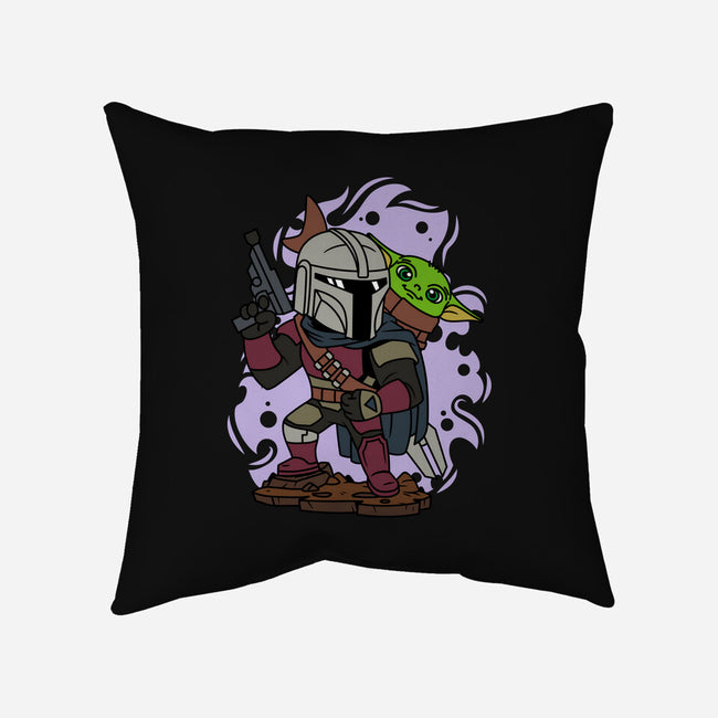 Mando And The Baby-none removable cover w insert throw pillow-ElMattew