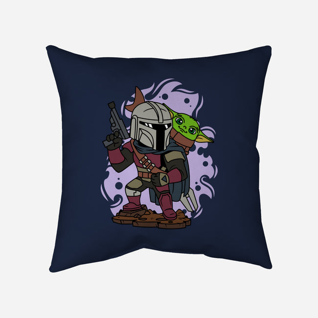 Mando And The Baby-none removable cover w insert throw pillow-ElMattew