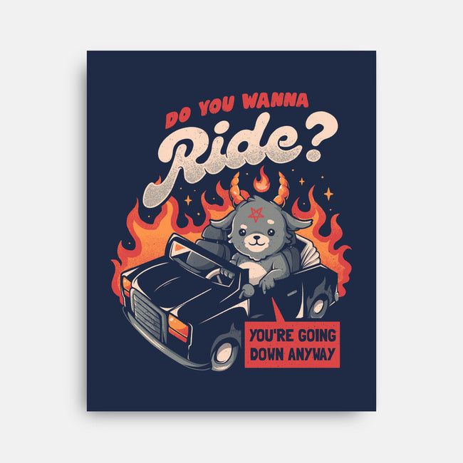 Ride To Hell-none stretched canvas-eduely