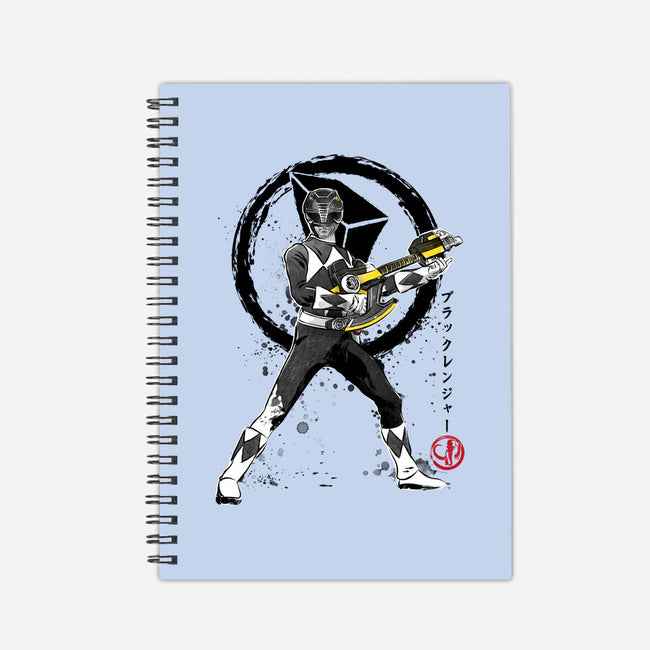 Black Ranger-none dot grid notebook-DrMonekers