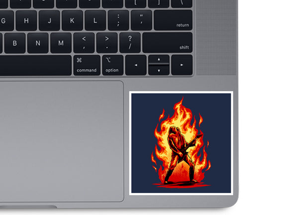 Burning Guitar
