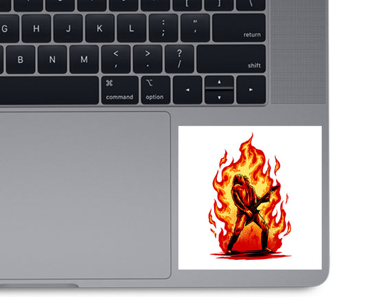 Burning Guitar