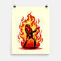 Burning Guitar-none matte poster-spoilerinc
