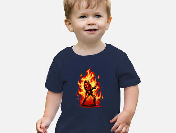 Burning Guitar