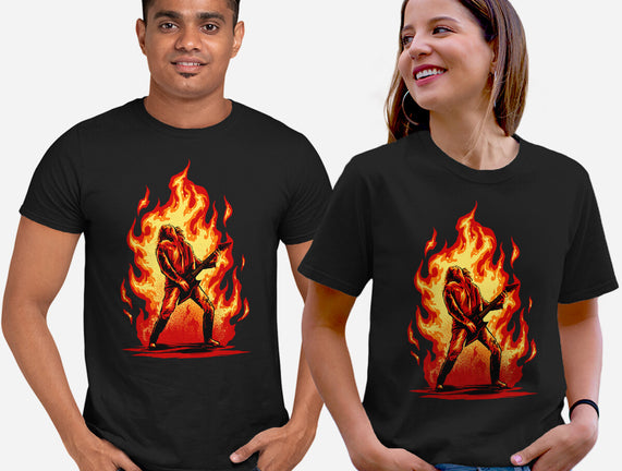 Burning Guitar