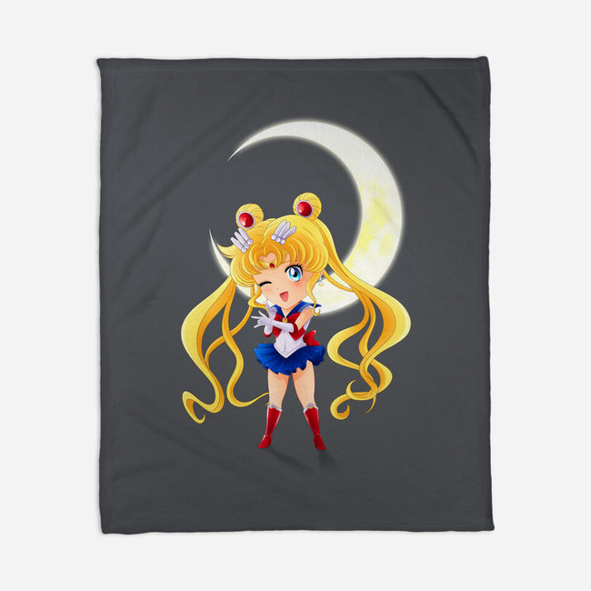 Chibi Moon-none fleece blanket-dinshoran