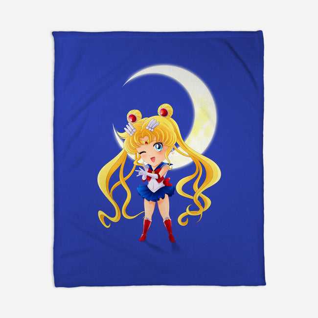 Chibi Moon-none fleece blanket-dinshoran