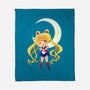 Chibi Moon-none fleece blanket-dinshoran