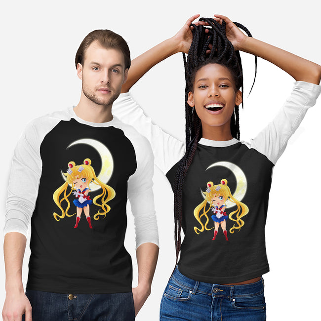Chibi Moon-unisex baseball tee-dinshoran
