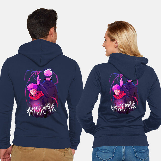 Curse Spirits-unisex zip-up sweatshirt-Conjura Geek