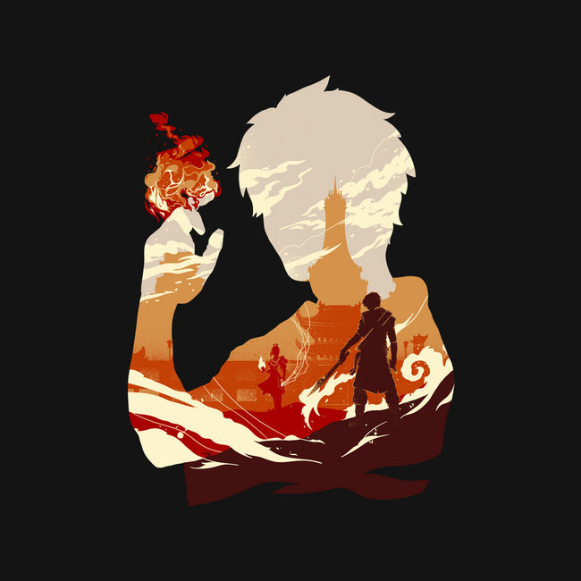 Fire And Lightning-none removable cover w insert throw pillow-RamenBoy