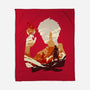 Fire And Lightning-none fleece blanket-RamenBoy