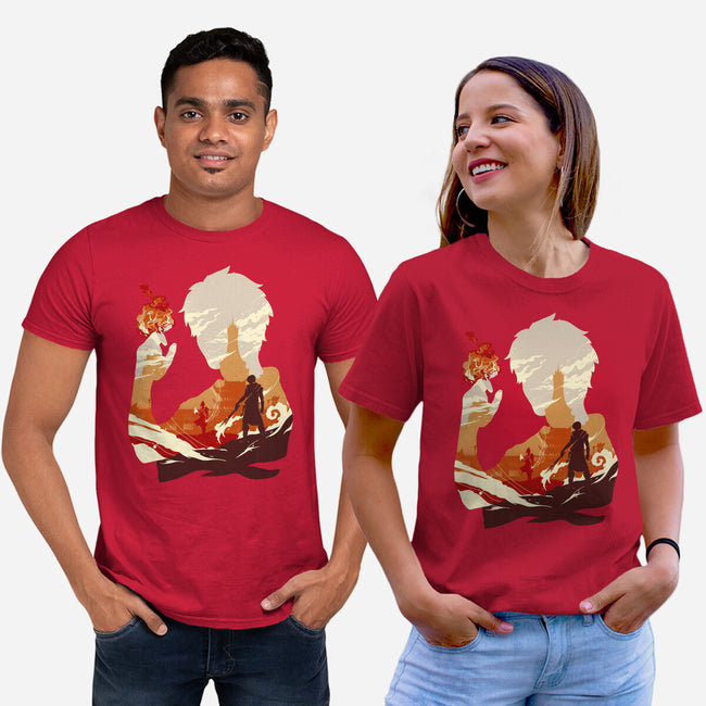 Fire And Lightning-unisex basic tee-RamenBoy