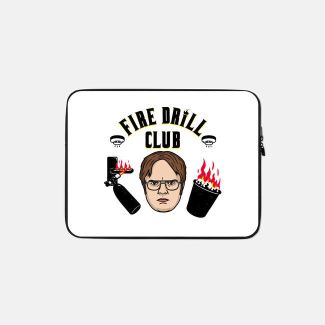 Fire Drill Club-none zippered laptop sleeve-Raffiti