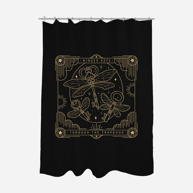Flying Keys-none polyester shower curtain-Loreley Panacoton