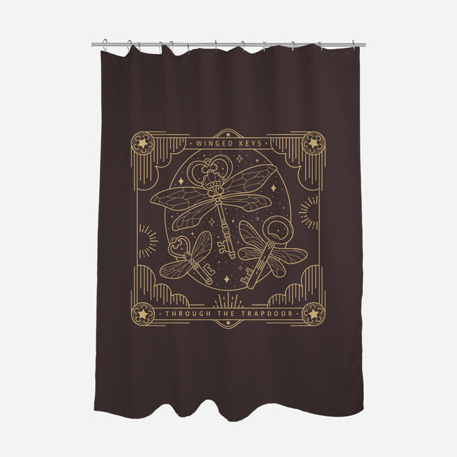 Flying Keys-none polyester shower curtain-Loreley Panacoton