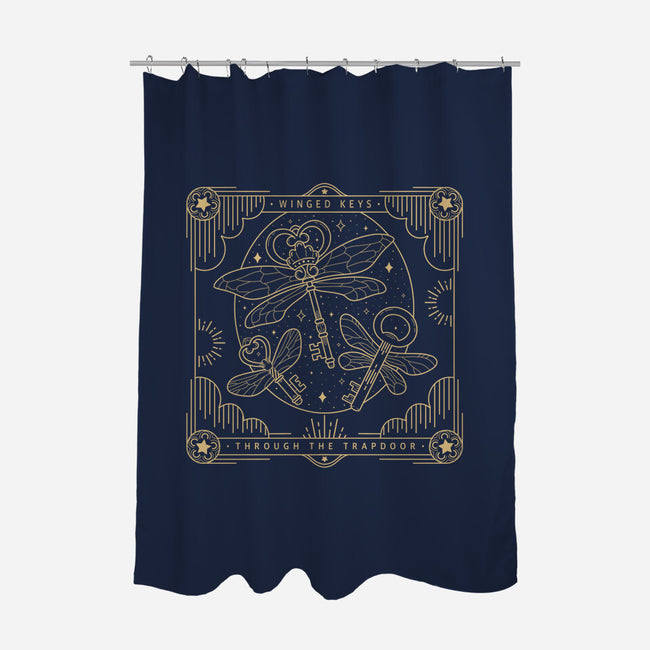 Flying Keys-none polyester shower curtain-Loreley Panacoton