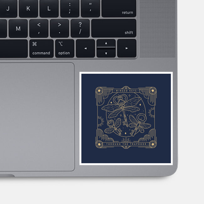 Flying Keys-none glossy sticker-Loreley Panacoton