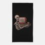 Game Over Skull-none beach towel-eduely