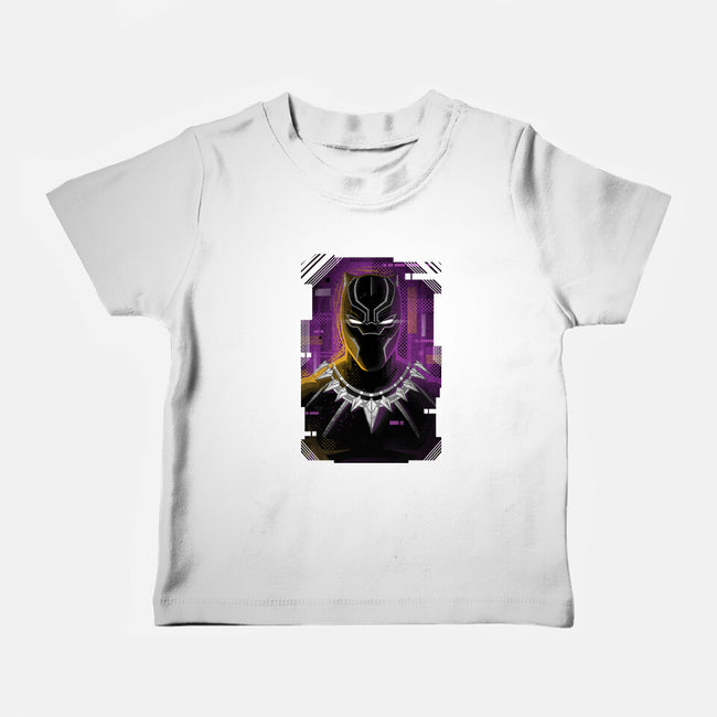 Glitch Panther-baby basic tee-danielmorris1993