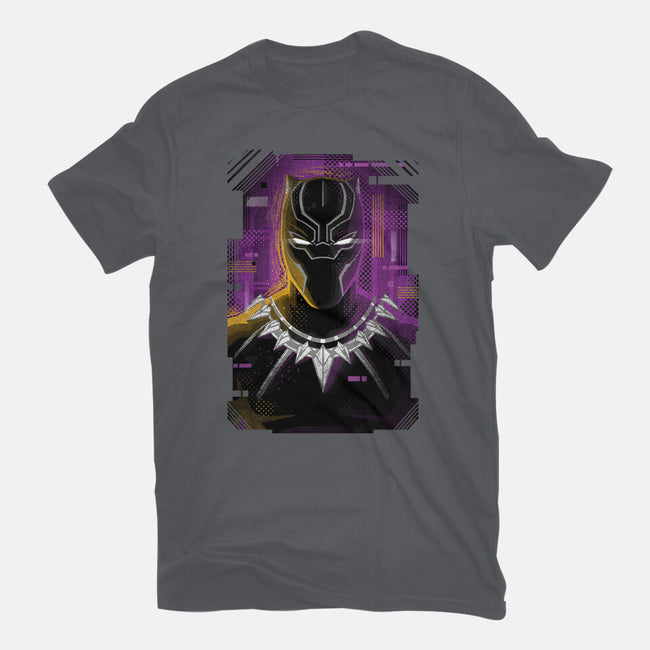 Glitch Panther-womens fitted tee-danielmorris1993