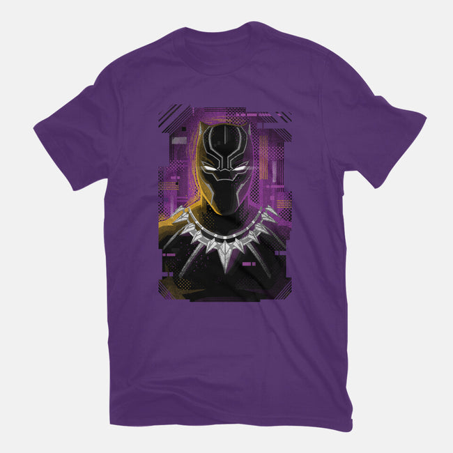 Glitch Panther-womens fitted tee-danielmorris1993
